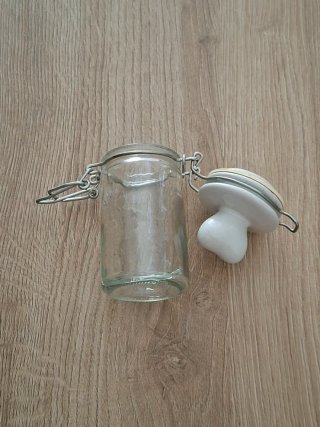 Barattolo vetro piccolo con tappo a cuore
