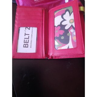 Cartera MEN KAI búho roja/rosa