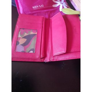 Cartera MEN KAI búho roja/rosa
