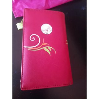 Cartera MEN KAI búho roja/rosa