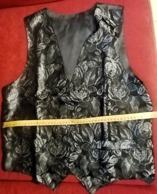 Gilet uomo raso/seta vintage fatto a mano