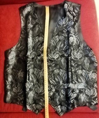 Gilet uomo raso/seta vintage fatto a mano