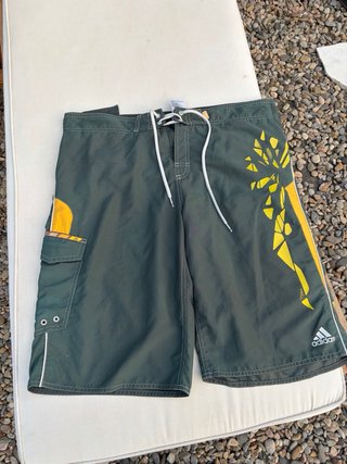 Bañador Adidas Hombre Verde y Amarillo