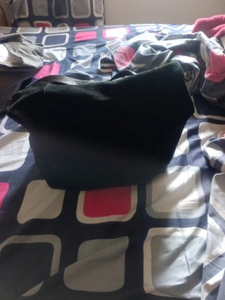 Bolso de piel negro Made in Italy