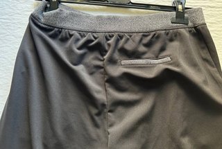 Pantaloni donna neri vita e polsini elasticizzati