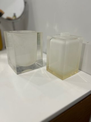 Juego baño Roca transparente