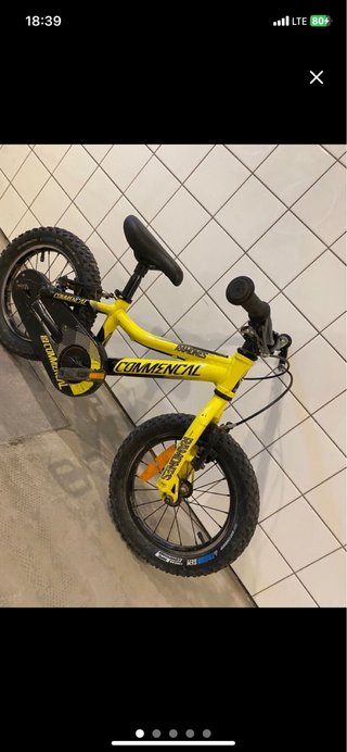 Bicicleta Infantil Commencal Ramones Amarilla