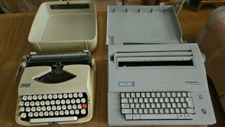Máquinas de escribir manual y eléctrica