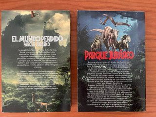 2 libros del parque jurásico