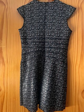 Vestido  negro y multicolor