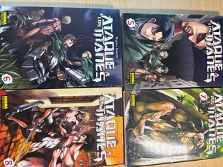 Lote de mangas ataque a los titanes