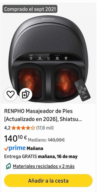 Masajeador de pies eléctrico