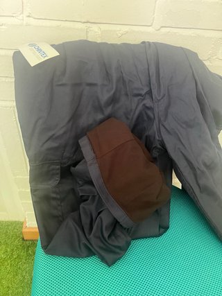2 pantalones de trabajo azul multi-bolsillos