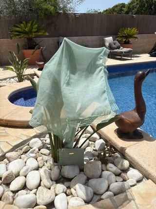 Conjunto bolso y pañuelo turquesa