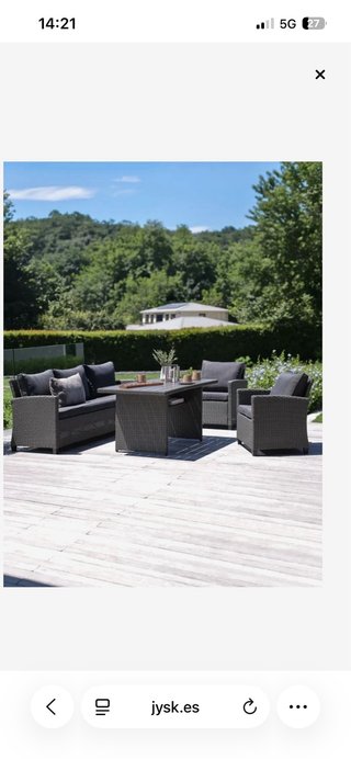 Set de Salón THISE 5 plazas Gris