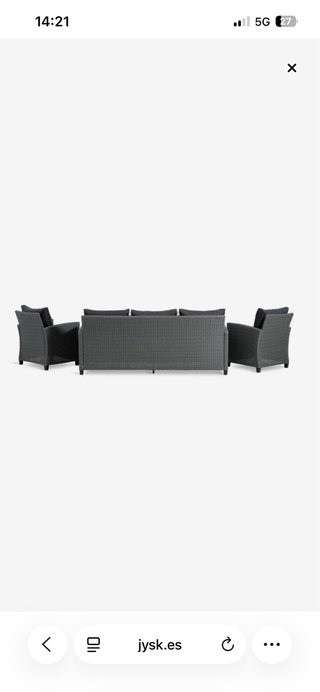 Set de Salón THISE 5 plazas Gris