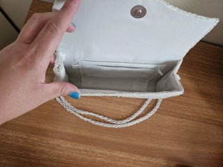 Bolso de fiesta blanco