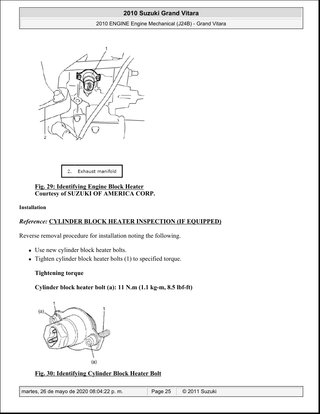 Manual Taller Suzuki Grand Vitara J24B 2010
