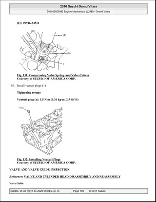 Manual Taller Suzuki Grand Vitara J24B 2010