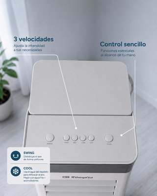 Climatizador Orbegozo AIR 36 – 65W, 6L, con ticket