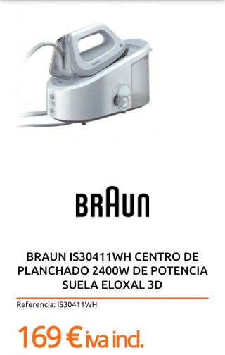 Plancha de vapor Braun CareStyle 3