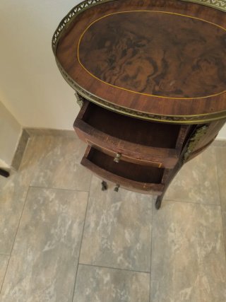 Mesitas Auxiliar Madera y Metal son 2