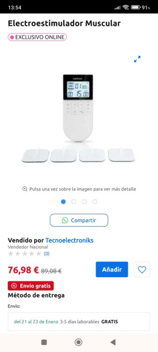 Electroestimulador GHTENS TENS RUS IF DIY