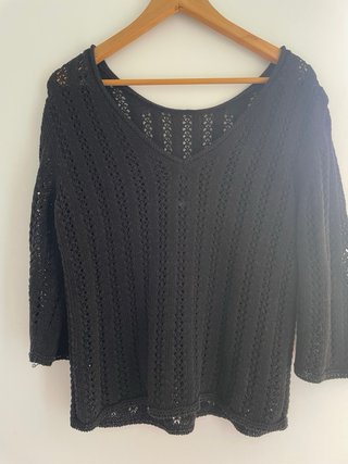 Jersey Massimo Dutti calado negro