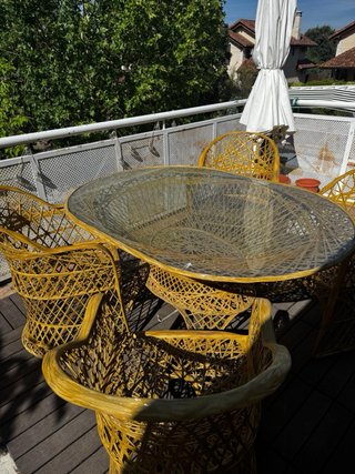 Conjunto Mesa y Sillas Terraza Vintage. Negociable