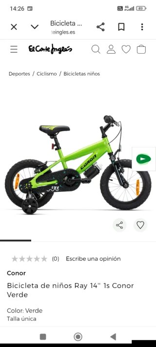 Bicicleta Infantil Conor 14 Pulgadas