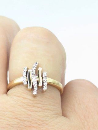 Anillo Oro 18k y Diamantes