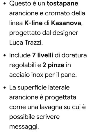 Tostapane Kasanova Arancione