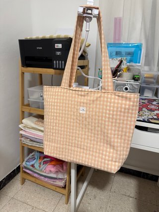 Bolso Tote Paloma Cuadros de colores a elegir