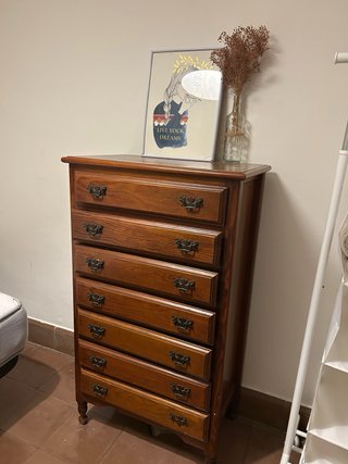 Cómoda Sinfonier Madera Maciza 7 Cajones