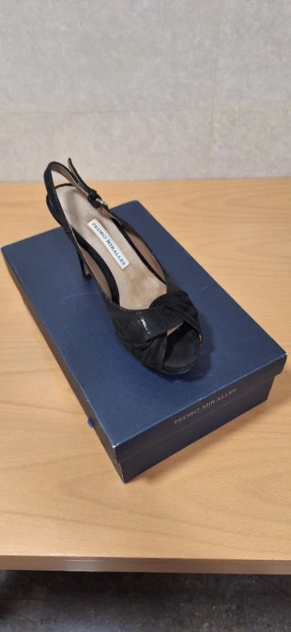 Sandalias Pedro Miralles Negras Talla 38