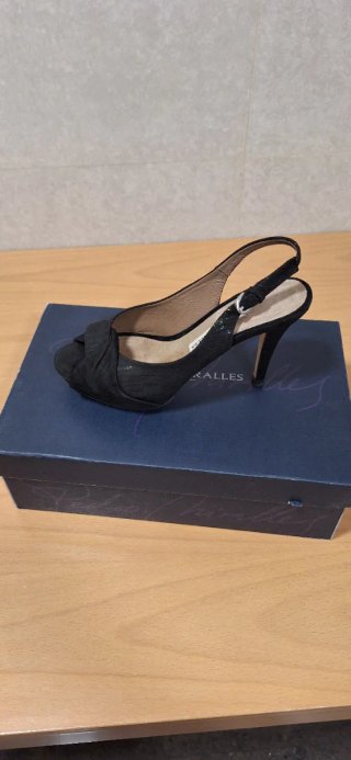Sandalias Pedro Miralles Negras Talla 38