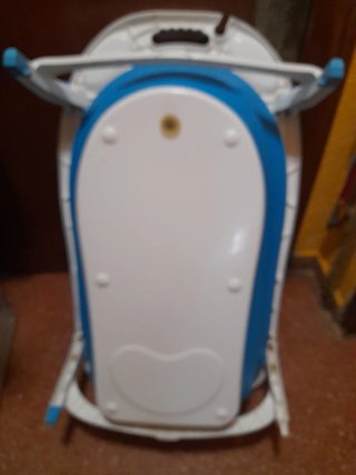 Bañera Plegable Bebé Azul y Blanca
