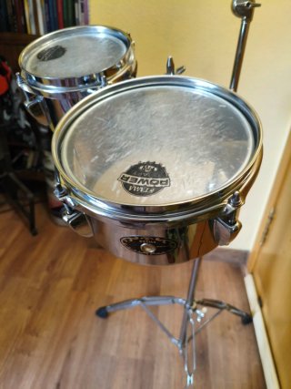 Mini timbales percusión 6 y 8 pulgadas