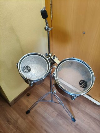 Mini timbales percusión 6 y 8 pulgadas