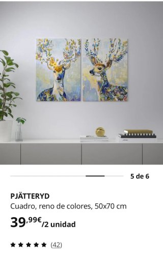 Duo Cuadros renos Ikea, pjätteryd.