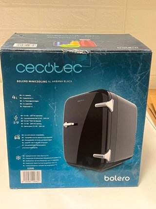 Mini nevera Cecotec Bolero 4L Negra