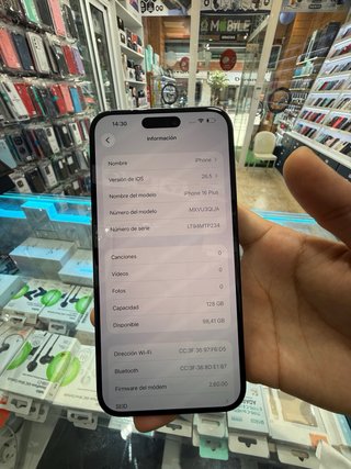 iPhone 16 Plus 128GB Negro