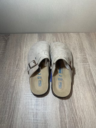 Zuecos Birkenstock Boston beige T43 Nuevas