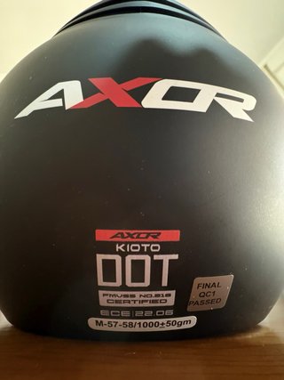 Casco de moto AXOR (Negro mate) M