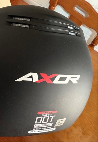 Casco de moto AXOR (Negro mate) M