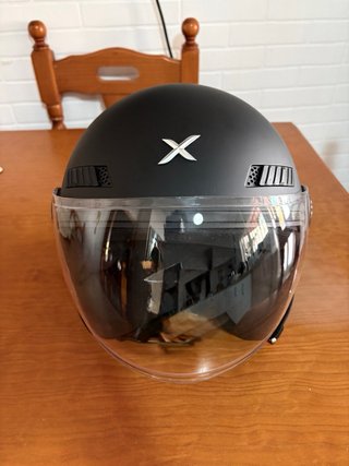 Casco de moto AXOR (Negro mate) M