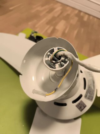 Ventilador Techo Blanco con Luz y Mando