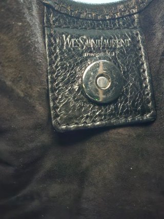 Bolso YSL Mombasa Cuero Marrón chocolate negro