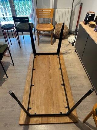 Mesa Sklum 160cm Industrial Madera y Metal