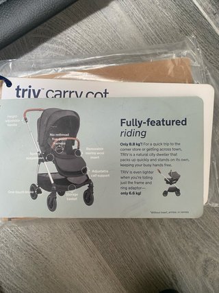 Carro Nuna Triv con Capazo